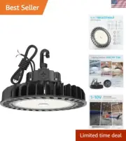 150W UFO LED High Bay Light - 21,750 Lumens Dimmable 5000K for Industrial Use