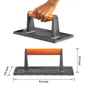 Bacon Press, Griddle Press,Grill Press,Meat Press,Grill Press with Wooden Handle