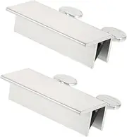 Hoement 2pcs Sliding Window Locks for Security Window Stoppers for Vertical Horizontal Doors Easy Installation Suitable for Balcony Modern Design for Home Safety