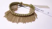 Nordstrom Treasure & Bond Women's Beaded Wrap Bracelet NWT $49.00 Khaki