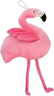 Flamingo Stuffed Animal Stuffed Cartoon Toy Stuffed Animals for Kids Plush Hugging Pillow Plush Flamingo Toy Fluffy Flamingo Doll Nursery Flamingo Doll Child Plush Dolls Hairy