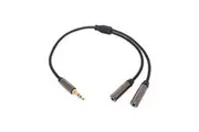Dynalink Dual Headphone Signal Duplicator Cable 30cm Duplicates Stereo Signal