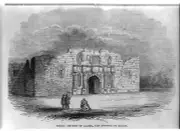 8" x 10" 1844 Photo Texas: Church of Alamo, San Antonio de Bexar