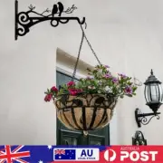 Bird Pattern Flower Pot Hook Rustic Style for Outdoor Indoor Garden Yard Street