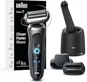 Braun Men's Electric Shaver, Series 7 7185cc, Waterproof, Wet & Dry, 3 Shave Modes, 60 Min Battery, 10 Piece Set