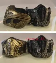 Mortal Kombat Sub-Zero Scorpion Half Face Mask Ninja FRP Adult Mask Cosplay Prop