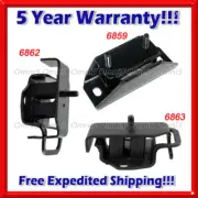 K846 Fit 88-94 Isuzu Pickup 2.3L/2.6L 2WD Engine Motor & Trans Mount Set 3PCS (for: Isuzu)