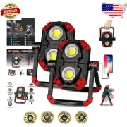 Rechargeable 2500LM LED Work Light - Portable Flood Light with Magnetic Base