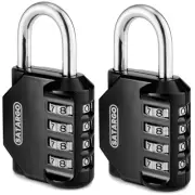 4 Digit Combination Lock for Locker Room Lock - Cut Resistant Gym Padlock wit...