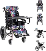 Rolling Walkers Lightweight Kids Wheelchair Folding Travel Chair Portable Disabled Users Wheel Chair Self Propelled Caretaker Convenience Self-Propelled Wheelchair