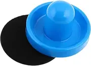 DECORNIJIA Air Hockey Mallets Pushers Set Comfortable Grip 96mm Blue Puck for Indoor Hockey Games