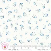 Moda BLUEBELL 16963 11 White Cloud Blue JANET CLARE Quilt Fabric