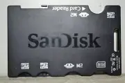 Sandisk MicroSD & M2 USB 2.0 Slim Card Reader With 4 Storage Slots (AG0801XXE)