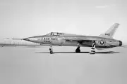 F-105 THUNDERCHIEF ON LAKEBED 12x18 GLOSSY PHOTO PRINT