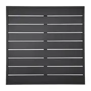 Bolero Aluminium Square Table Top Black 700mm
