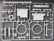 Dragon 1/35th Scale Flakpanzer IV Ostwind - Parts Tree D from Kit No. 6746