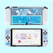 GeekShare Protective Case for Nintendo Switch OLED Hard Shell Clear Case Shark
