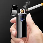 Electronic Lighter, Smart Usb Rechargeable Lighter,mini Electric Lighter Touch Ignition Windproof Flameless Lighter Plasma Lighter With Battery Indica