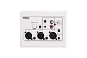 REDBACK A4937 Stereo RCA Input XLR Mic-Line Pre-Amp Bluetooth Wallplate - White