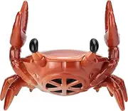 BT Speaker Crab Shape Bracket, 360 Degree Surround Sound, Wireless BT Connection, Release Cell Phone, Blue Light Flash When Turned On for Home (Red)