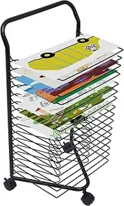 Classroom Art Drying Rack - 16 Removable Shelves/Studio Educational Products 8K Paint Drying Rack Space Saving Rack, Removable
