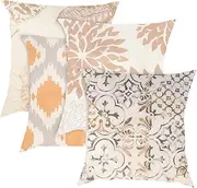 IWOWHERO Sofa Pillowcase Set 4pcs Household Pillowcases Geometric Pattern Creative Pillowslips