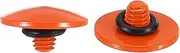 uxcell Camera Shutter Button, 2 Pack Soft Shutter Release Button Pure Copper Camera Button Convex suitable for Nikon for Fujifilm for Leica DSLR/SLR Camera, Orange