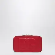 [Dolce & Gabbana] Red Leather Shoulder Bag With Logo One size Red