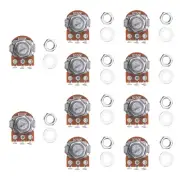 10x B500K Mini Linear Electric Guitar Pots 15mm Shaft 500K Potentiometers