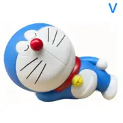 8cm Kawaii Pvc Anime Doraemon Action Figure Model Toys Cute Collection V