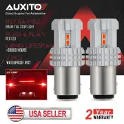 2X AUXITO 1157 RED BAY15D LED Turn Tail Signal Stop Light Super Bulb Bright (for: Renault)