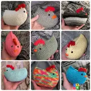 Crocheted Chicken Plushies