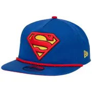 Superman Logo Blue Colorway New Era Adjustable Golfer Rope Hat Blue