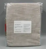 Pottery Barn Seaton Textured Cotton Light Filtering Curtain Oatmeal 84" #N56