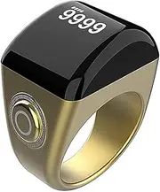 [Generic] Tasbih Prayer Counter, IP7 Ring, 5 Prayer Time Reminder,O Display,Cus Count Setting,Counter,Muslim All Ages 18 20 22mm Golden 18mm