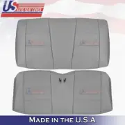 1999 2000 2001 Fits Ford Mustang V6 Rear Bench Bottom &Top Leather Cover Gray