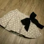 日本製 水玉點點蝴蝶結裙