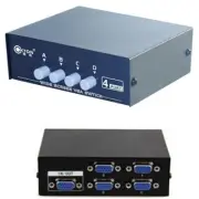4 I/O Ports VGA SVGA Monitor Sharing Switch Box For LCD PC TV Screen I