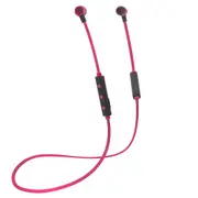 Moki Freestyle Wireless Bluetooth Earphones Headset w/Mic For Smartphone Pink