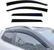 AUSGO Weathershields Compatible with KIA Stonic 2021-Onwards, Luxury Weather Shields Window Visors Wind Deflectors Sun Rain Guard 4PCS Set