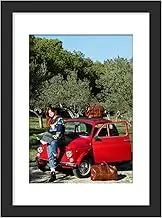 TWING Poster Frame 16x24 Black Wall Picture Frame Display Poster 12x18 with Mat or 16 x 24 Without Mat Sturdy & Lightweight Large Photo Frame Perfect for Rome, Office, or Gallery Display (1 Pack)