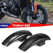 For Trident 660 2021-2024- Fender Splash Guard Front Wheel Mudguard Extended