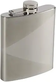 Haller Unisex's Hip Flask Stainless Steel 200ccm, Silver, 200