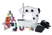 Portable Mini Sewing Machine with 76 Piece Kit Dual Speed Pre-Threaded Ready