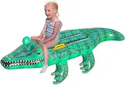 Inflatable Crocodile,Summer Pool Floats - Inflatable Alligator Pool Floaties, Lake Beach Floaty for Summer Pool