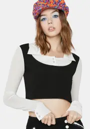 [dELiA*s by Dolls Kill] Hard Edge Hipster Crop Top