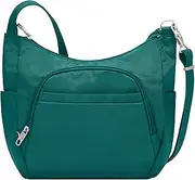 Anti-theft Classic Crossbody Bucket Bag, Spruce, One Size, Travelon Anti-theft Classic Crossbody Bucket Bag