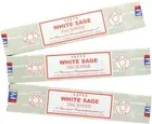 Satya Nag Champa White Sage Incense Sticks - 3 Packs 3 Pack - White Sage