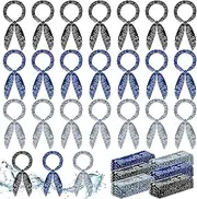 [Silkfly] 24 Pcs Ice Cooler Scarf Cooling Neck Wraps Cooling Bandana Cooling Headbands for Men Women Neck Bandanas for Summer