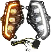 GIFAYUAN Daytime Running Lamp DRL LIGHT Lights Fog For Toyota RAV4 2019 2020 2021 Turn Signal DayLight Accessories